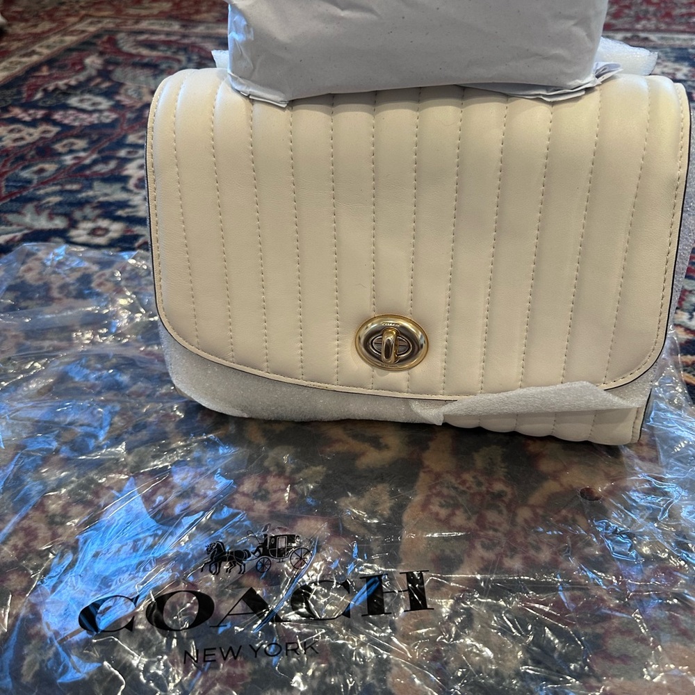 Coach Tilly Top handle quilted bag